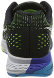 Nike Mens Air Zoom Structure 19 Running Shoes (12, Black/Volt/Blue Lagoon/White)