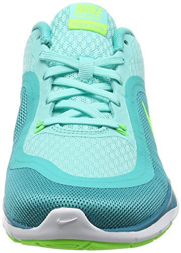 NIKE WOMENS FLEX TRAINER 6 TRAINING SHOE, HYPER TURQ/ELCTR GRN/ENRGY/HYPR, 9