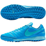 Nike Men's Tiempo Genio II Leather TF Turf Soccer Cleat (Sz. 12) Blue Glow