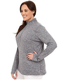 Nike Women's Dri-FIT? Extended Element 1/2 Zip Dark Grey/Heather/Reflective Silver Outerwear 1X