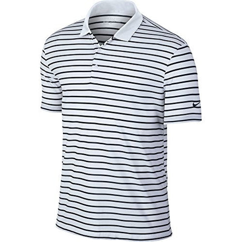 Nike Icon Stripe Golf Polo 2016 White/Black X-Large