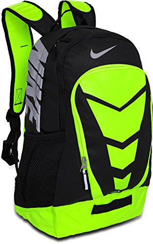 Nike Max Air Vapor Backpack Black/Volt/Metallic Silver Size Large