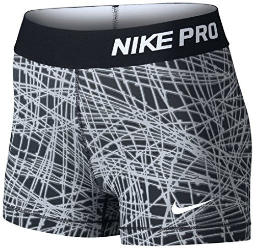 NIKE PRO COOL 3 SHORT TRACER (Small, BLACK/WOLF GREY/BLACK/WHITE)