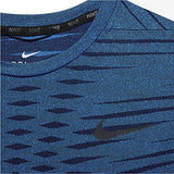 Nike Mens Dry Knit Dri-Fit Short Sleeve Training Shirt Blue (Small)